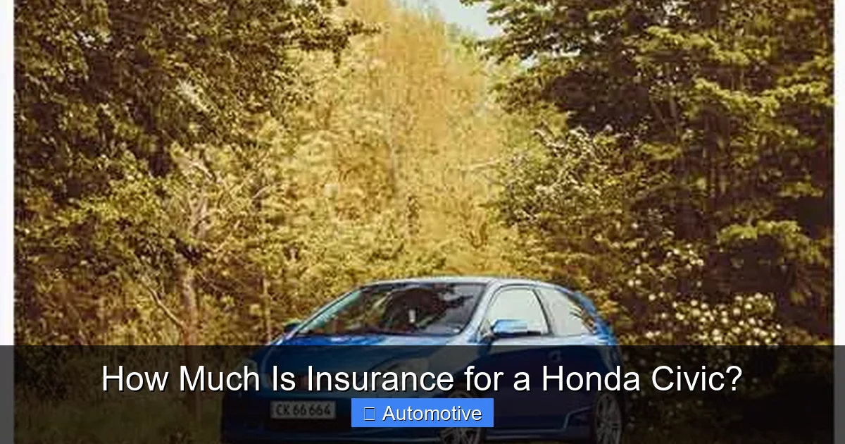 How Much Is Insurance for a Honda Civic?