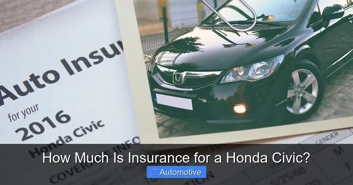 How Much Is Insurance for a Honda Civic?