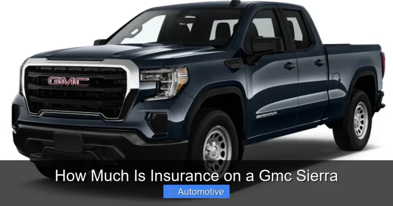 How Much Is Insurance on a Gmc Sierra