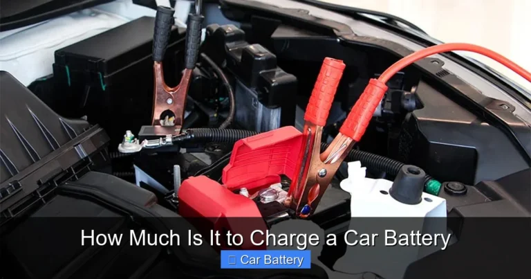 How Much Is It to Charge a Car Battery