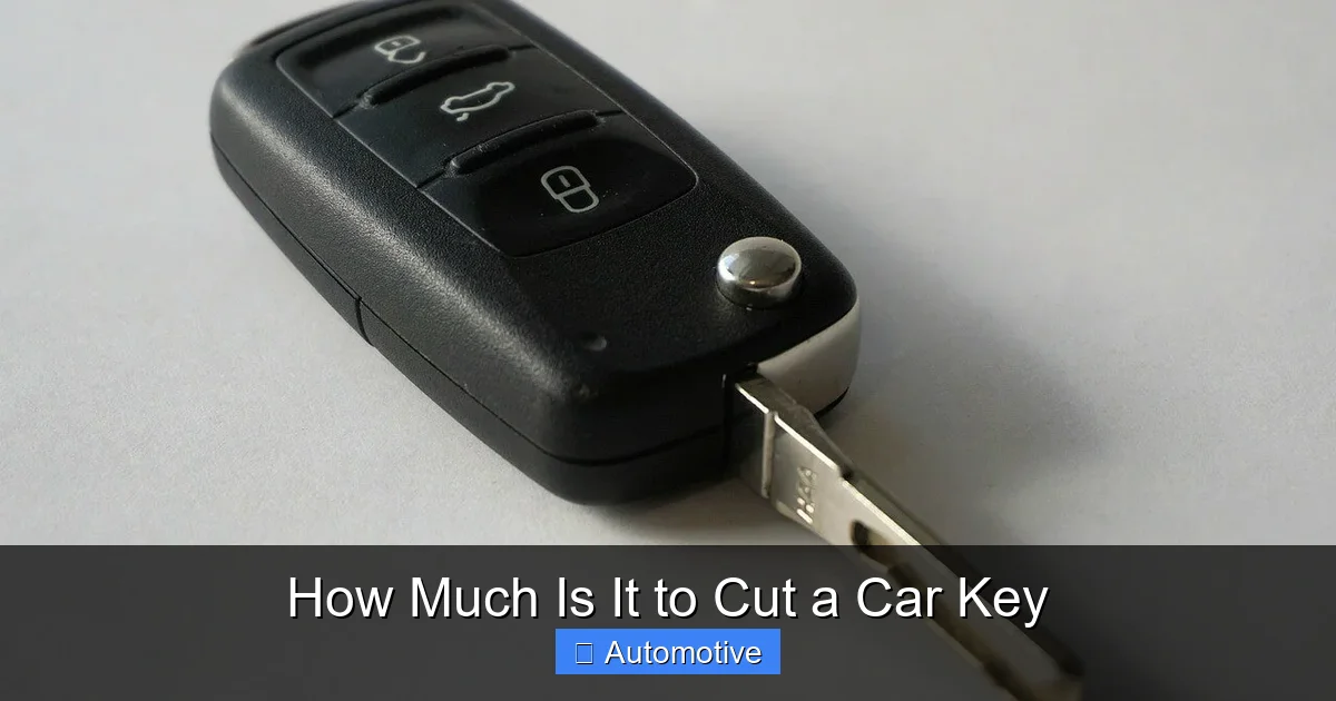 How Much Is It to Cut a Car Key