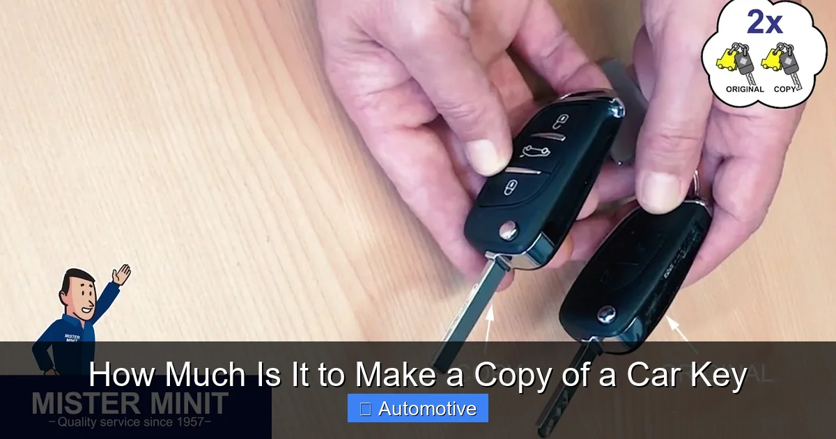 How Much Is It to Make a Copy of a Car Key