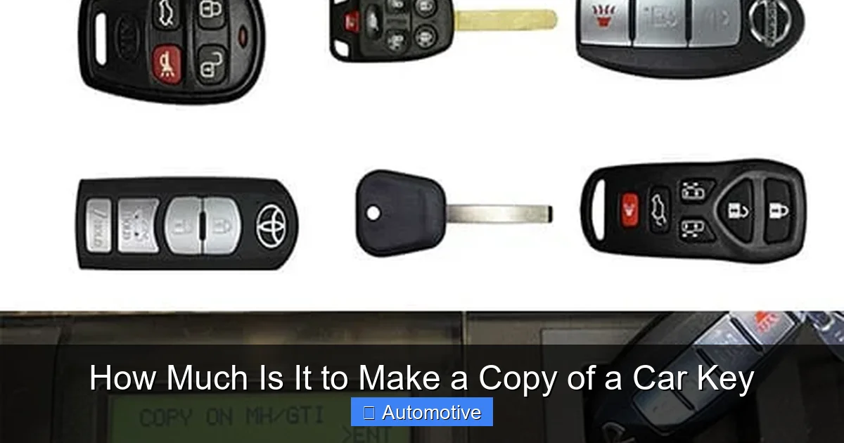 How Much Is It to Make a Copy of a Car Key