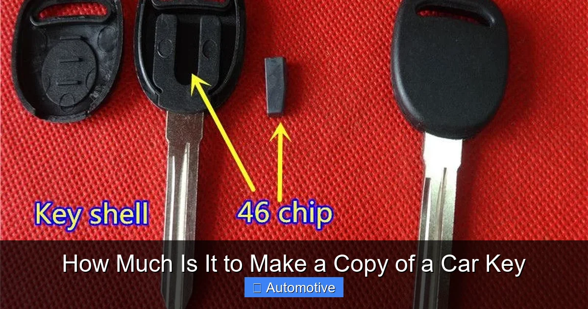 How Much Is It to Make a Copy of a Car Key