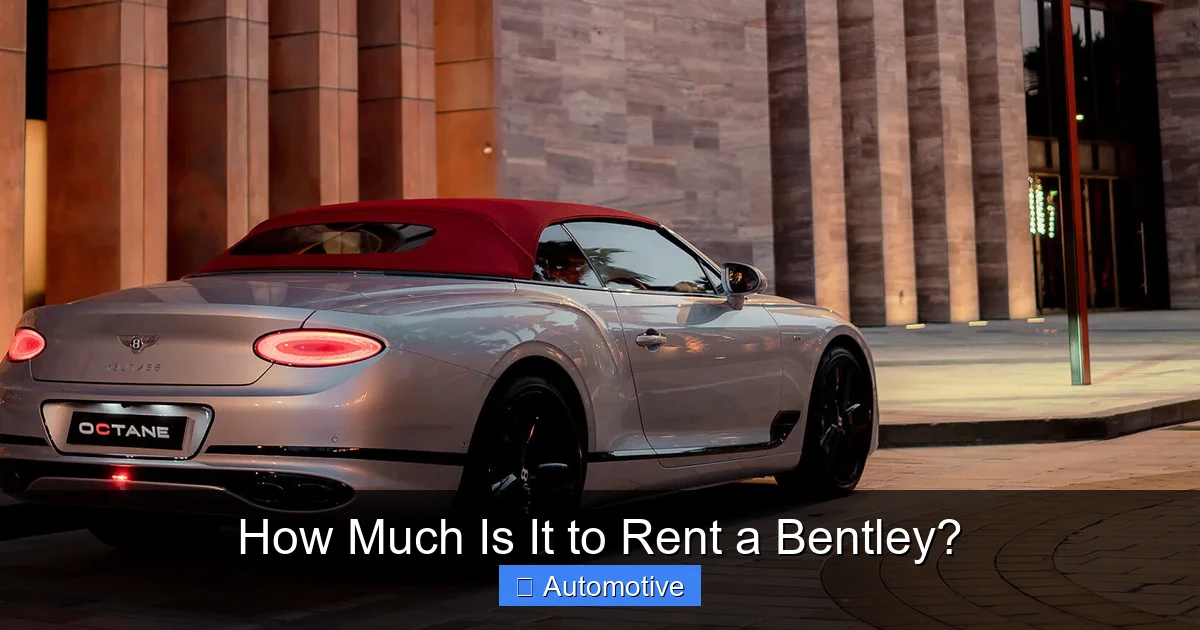 How Much Is It to Rent a Bentley?