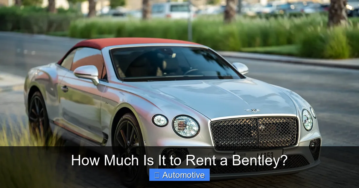How Much Is It to Rent a Bentley?