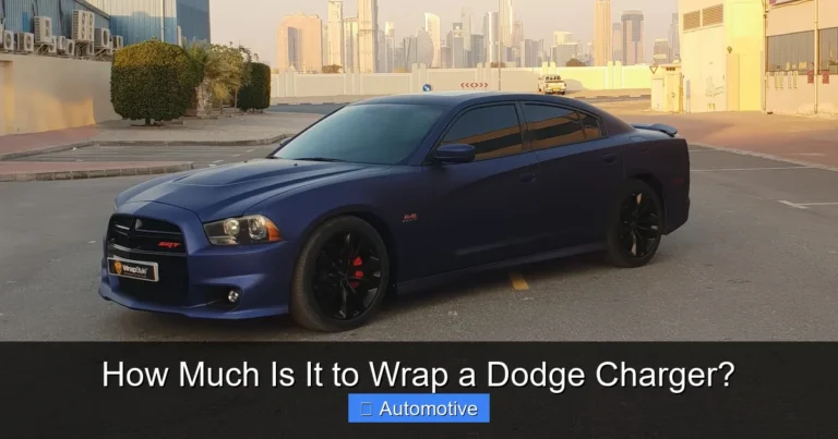 How Much Is It to Wrap a Dodge Charger?