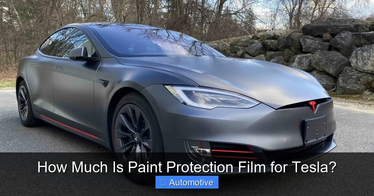 How Much Is Paint Protection Film for Tesla?