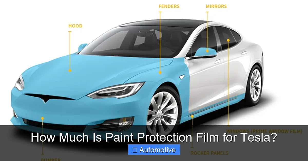 How Much Is Paint Protection Film for Tesla?
