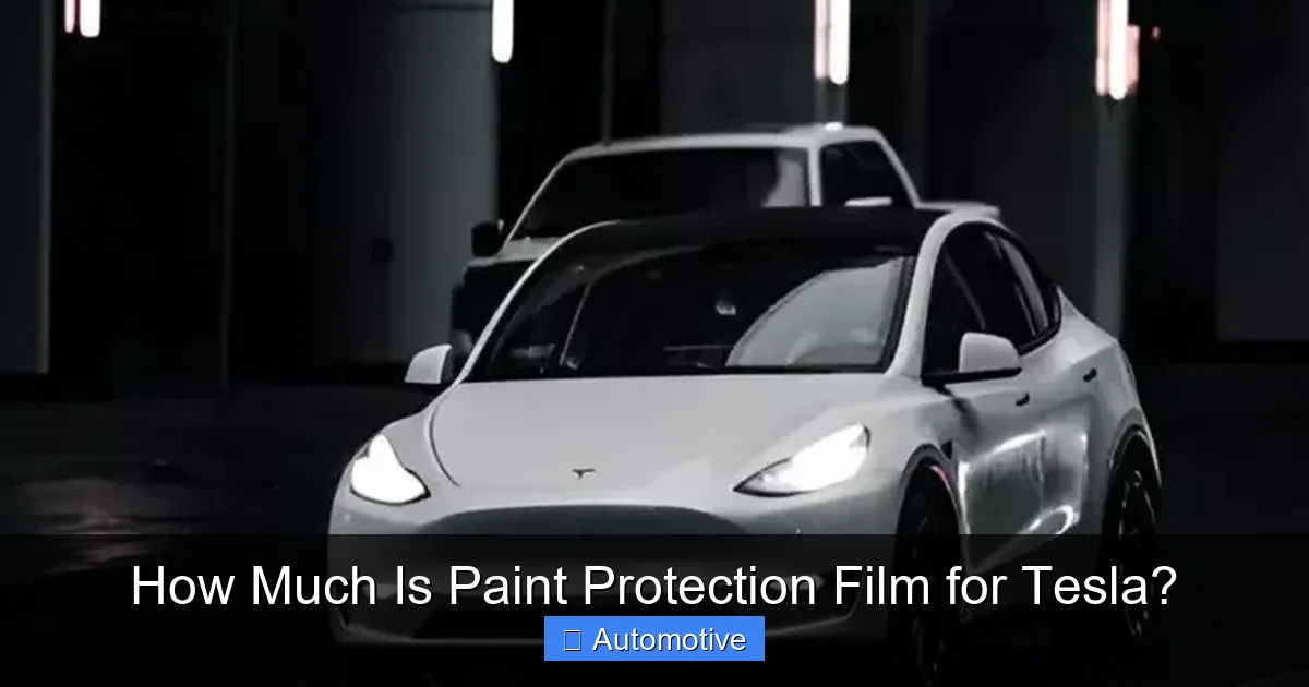 How Much Is Paint Protection Film for Tesla?