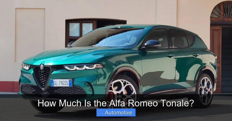 How Much Is the Alfa Romeo Tonale?