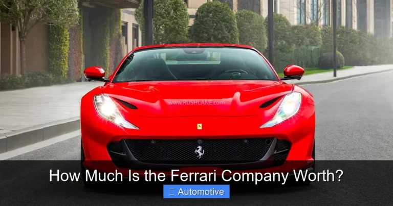 How Much Is the Ferrari Company Worth?
