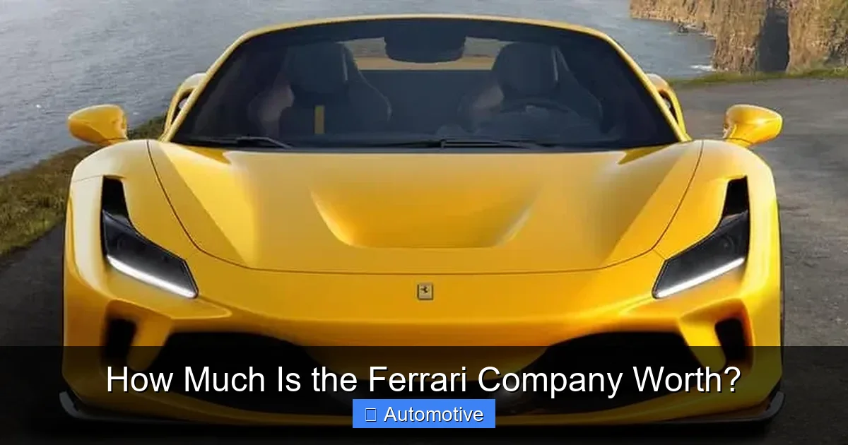 How Much Is the Ferrari Company Worth?