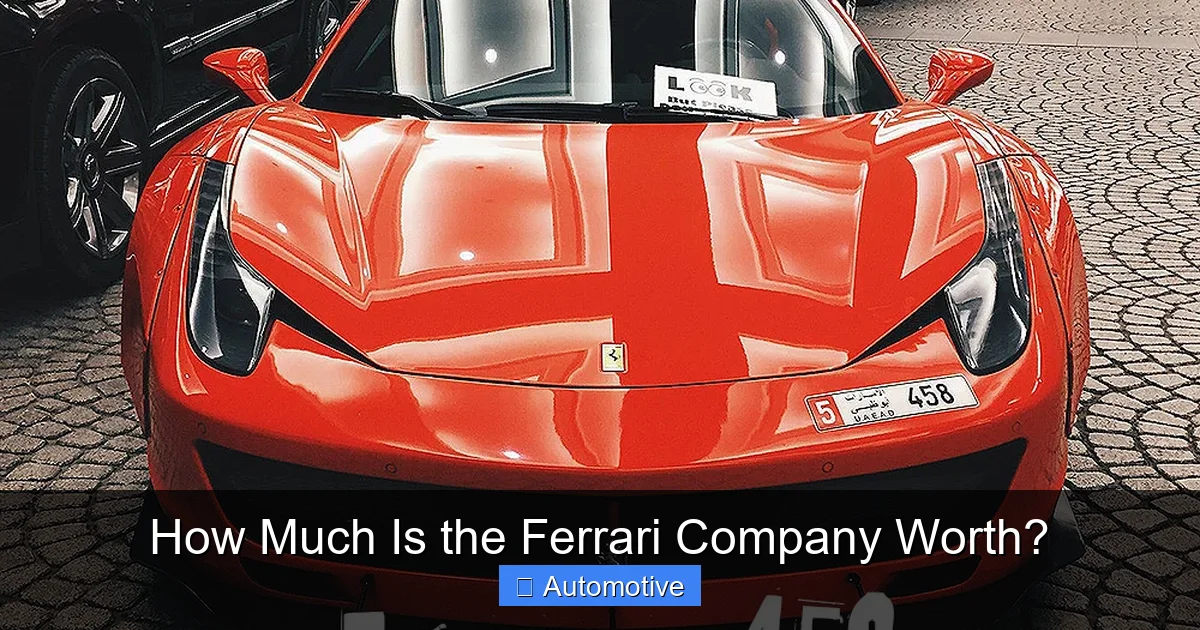 How Much Is the Ferrari Company Worth?