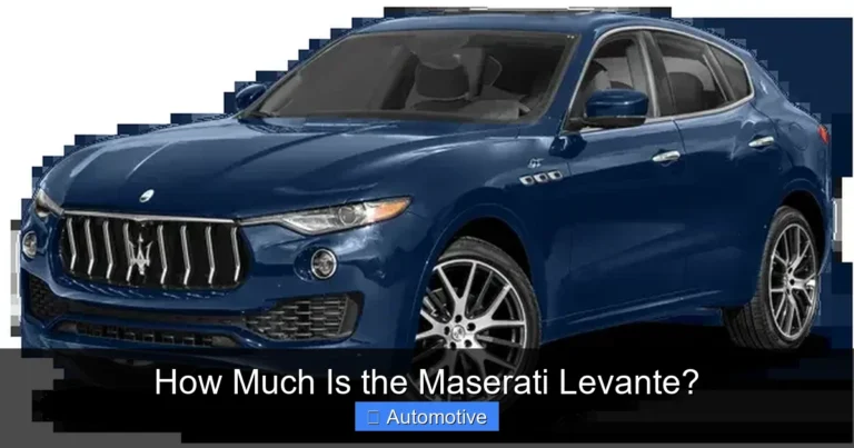 How Much Is the Maserati Levante?