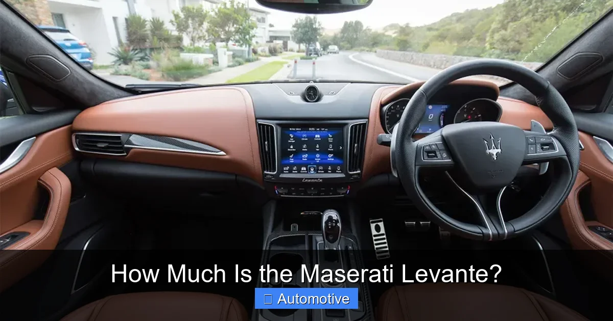 How Much Is the Maserati Levante?