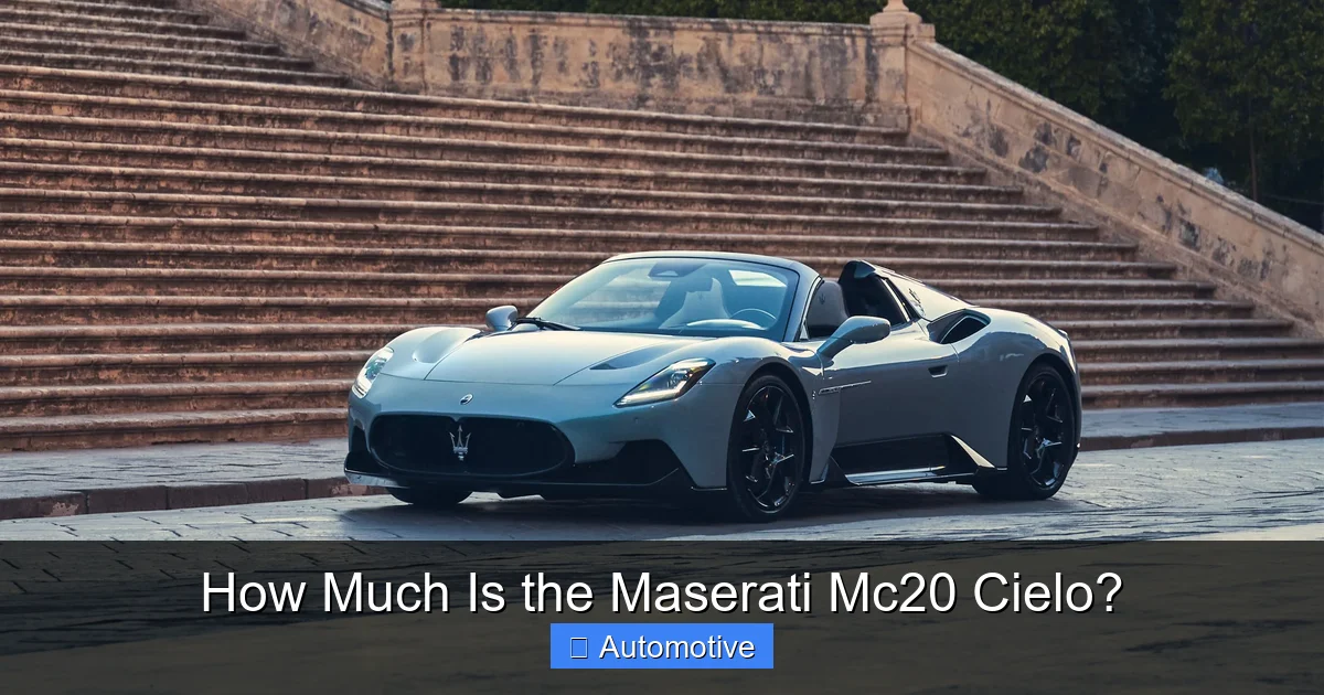 How Much Is the Maserati Mc20 Cielo?