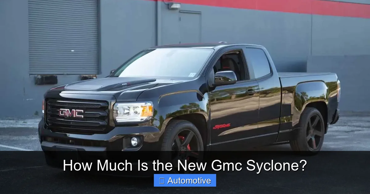 How Much Is the New Gmc Syclone?