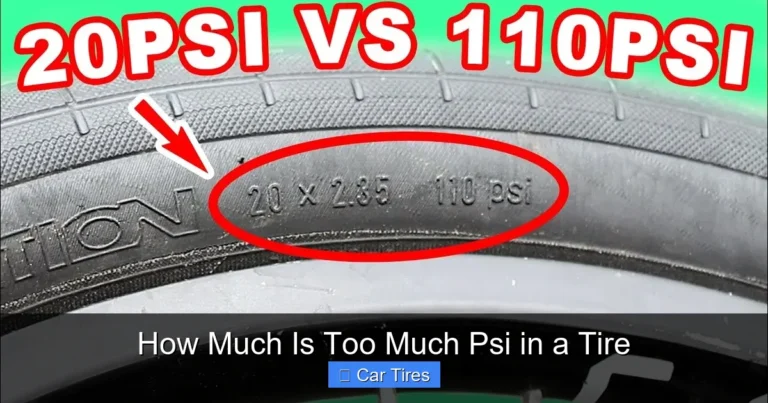 How Much Is Too Much Psi in a Tire