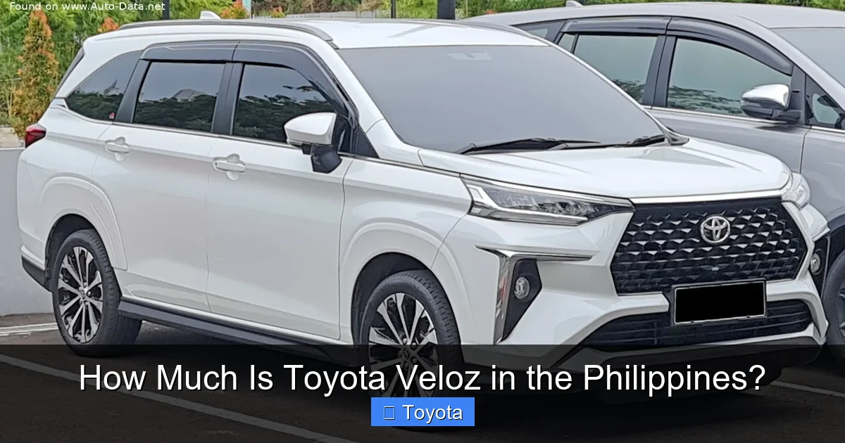 How Much Is Toyota Veloz in the Philippines?