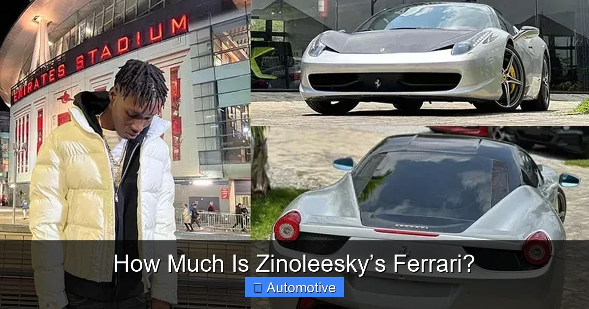 How Much Is Zinoleesky’s Ferrari?