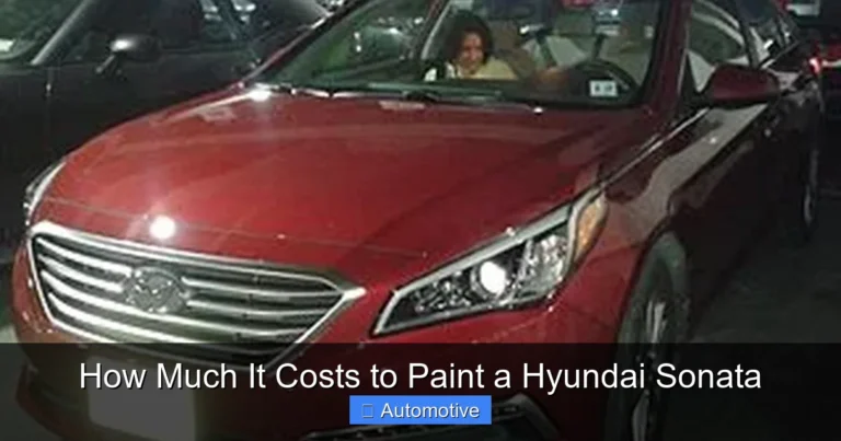 How Much It Costs to Paint a Hyundai Sonata