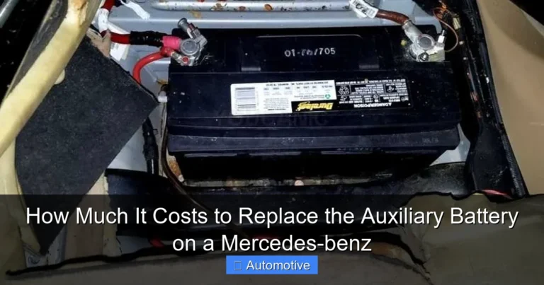 How Much It Costs to Replace the Auxiliary Battery on a Mercedes-benz