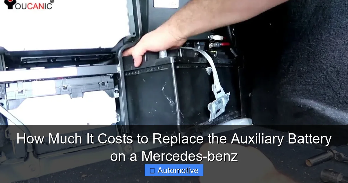 How Much It Costs to Replace the Auxiliary Battery on a Mercedes-benz