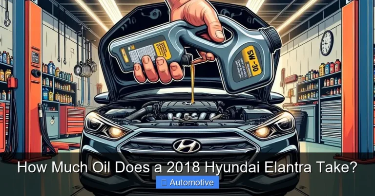 How Much Oil Does a 2018 Hyundai Elantra Take?