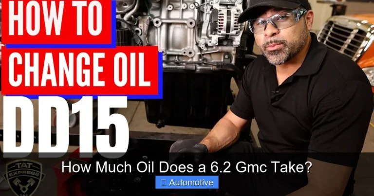 How Much Oil Does a 6.2 Gmc Take?