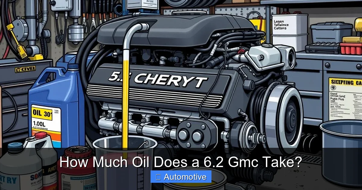 How Much Oil Does a 6.2 Gmc Take?