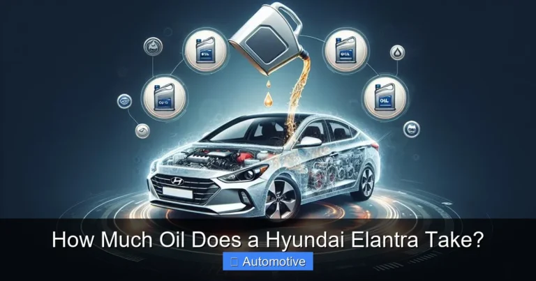 How Much Oil Does a Hyundai Elantra Take?