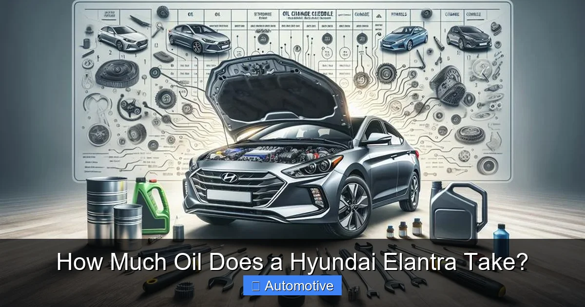 How Much Oil Does a Hyundai Elantra Take?
