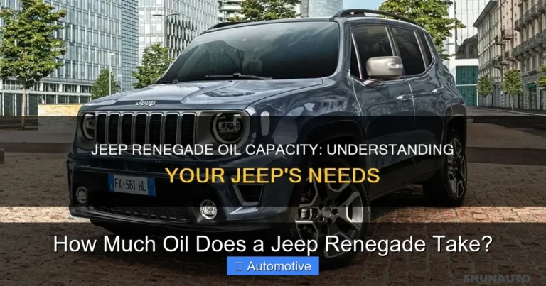 How Much Oil Does a Jeep Renegade Take?