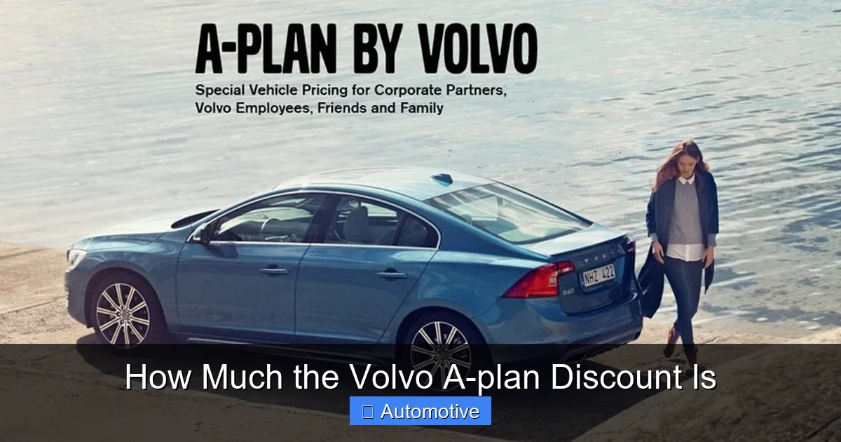 How Much the Volvo A-plan Discount Is