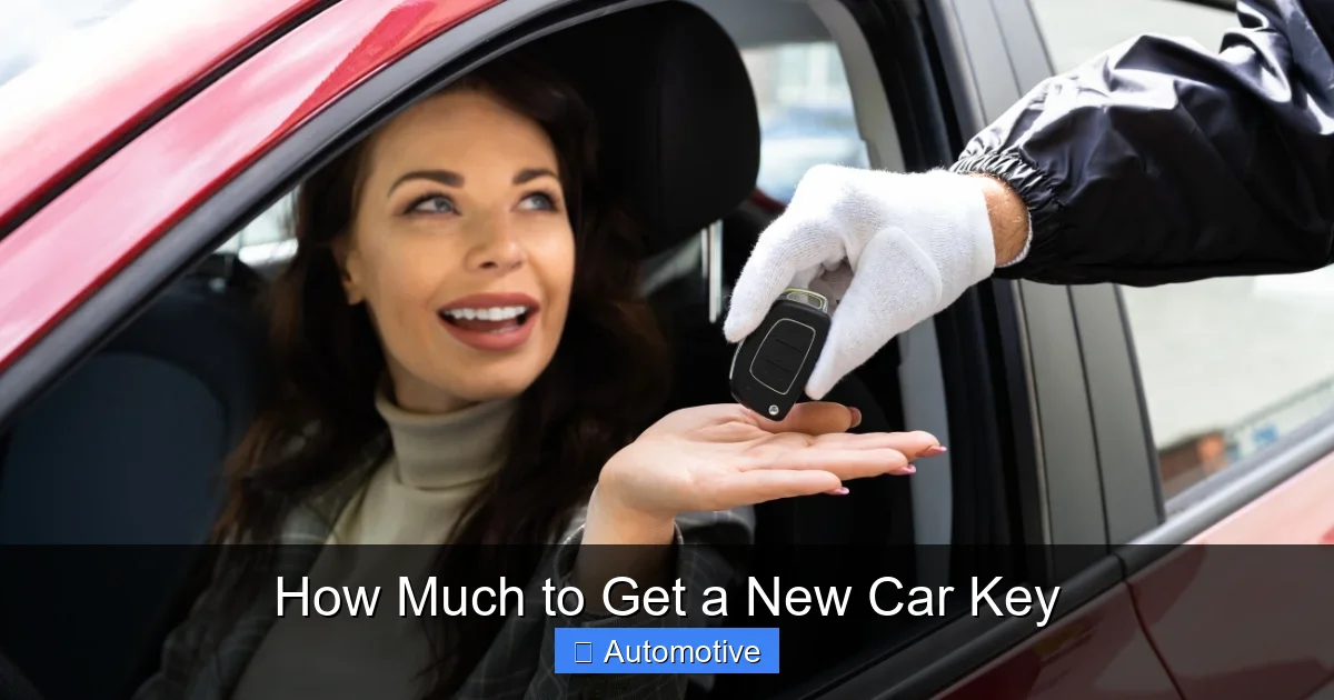 How Much to Get a New Car Key