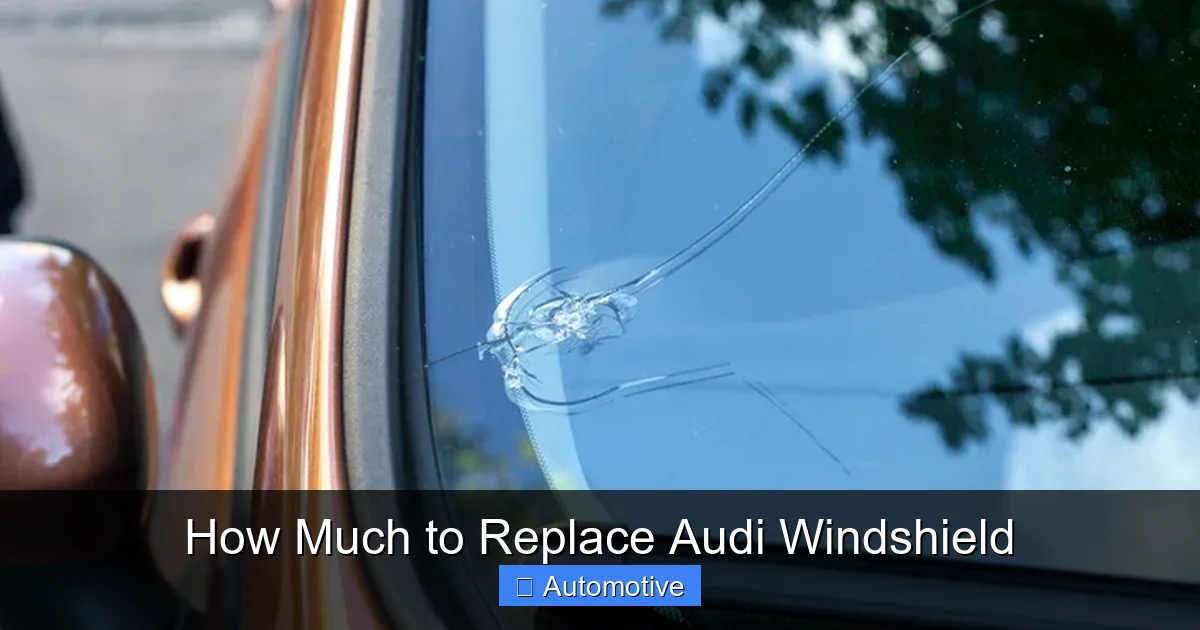 How Much to Replace Audi Windshield