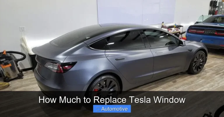 How Much to Replace Tesla Window