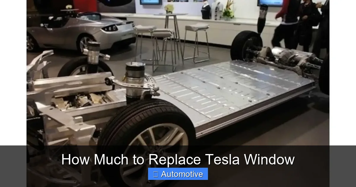 How Much to Replace Tesla Window