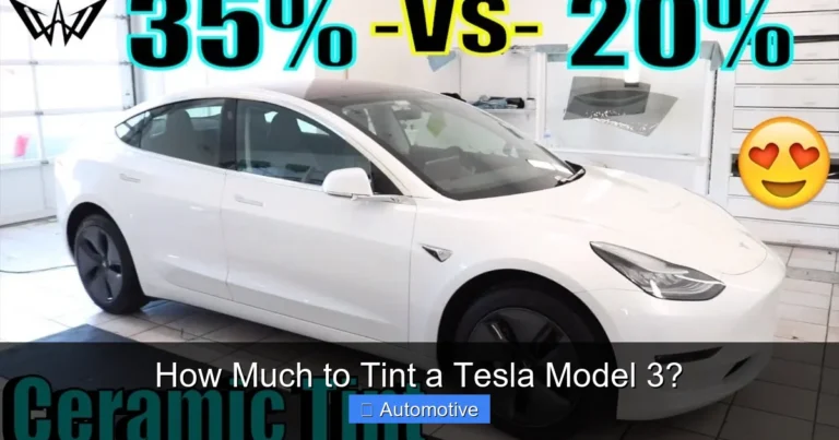 How Much to Tint a Tesla Model 3?