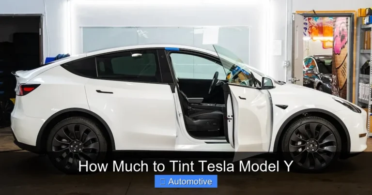 How Much to Tint Tesla Model Y