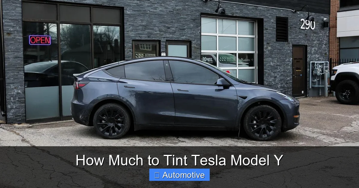 How Much to Tint Tesla Model Y