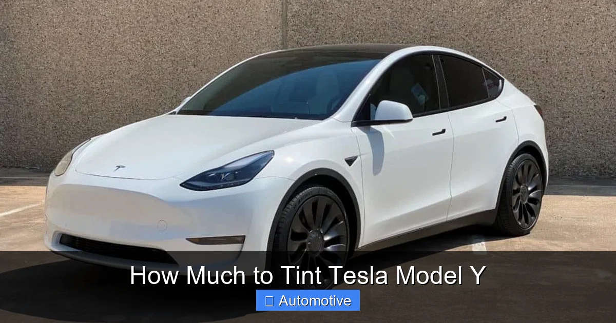 How Much to Tint Tesla Model Y