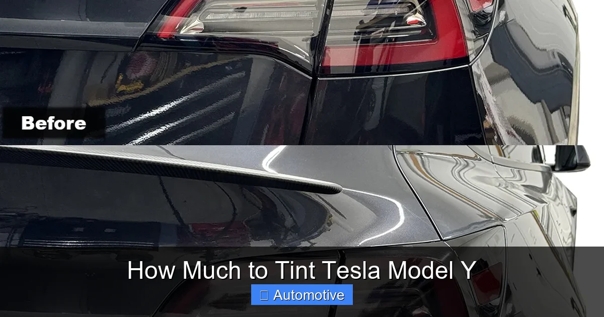 How Much to Tint Tesla Model Y