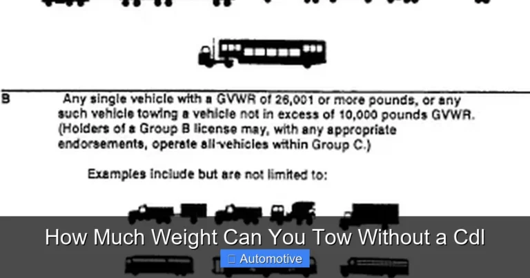 How Much Weight Can You Tow Without a Cdl