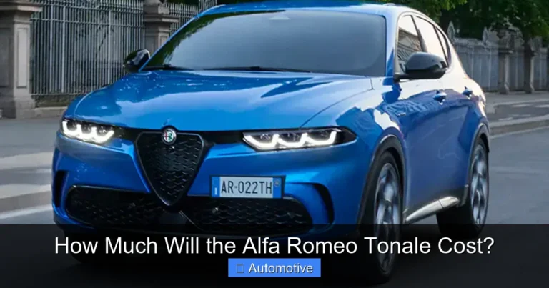 How Much Will the Alfa Romeo Tonale Cost?