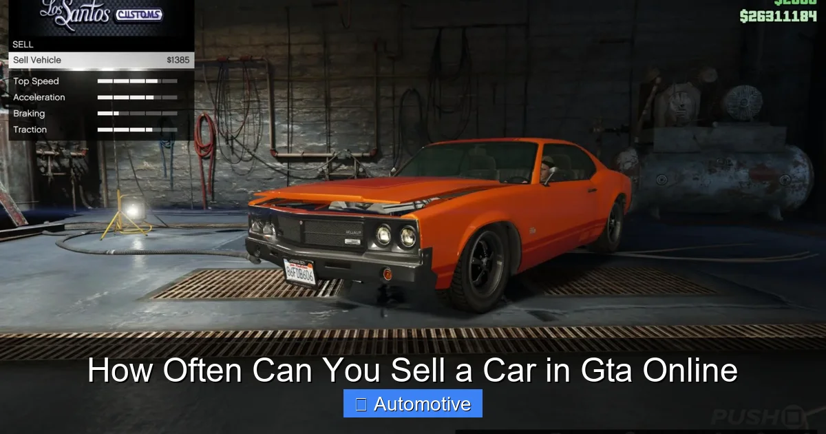 How Often Can You Sell a Car in Gta Online