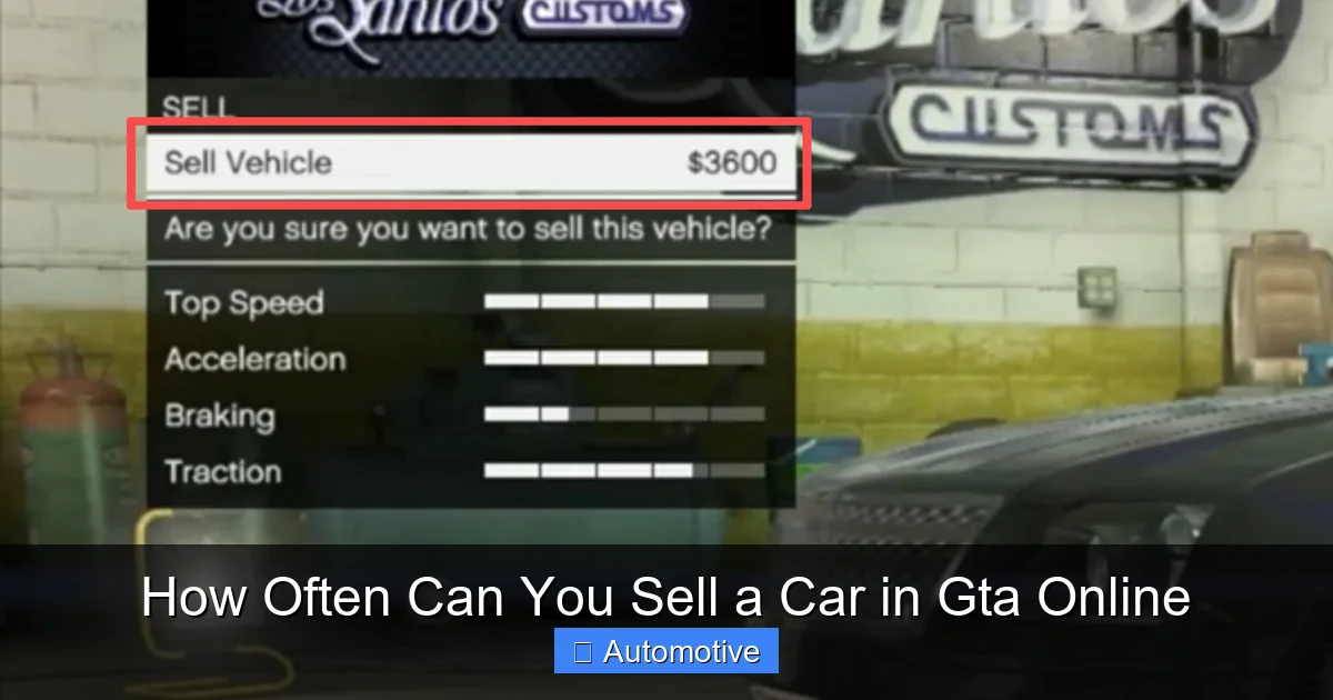 How Often Can You Sell a Car in Gta Online