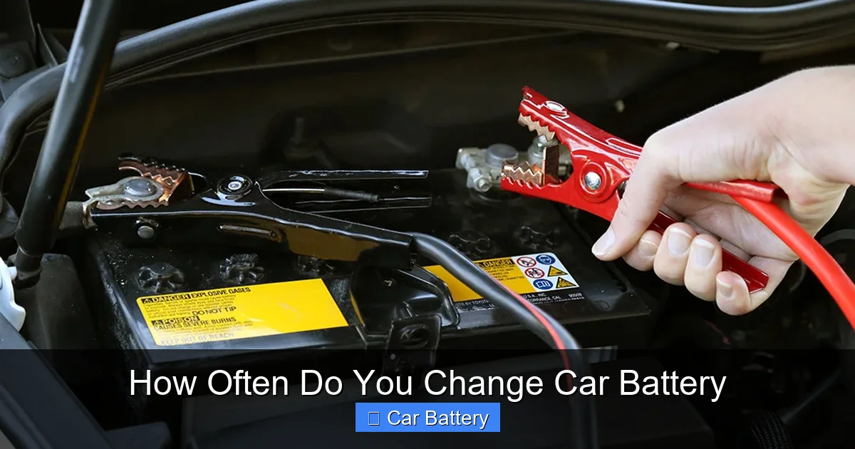 How Often Do You Change Car Battery