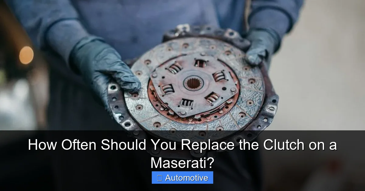 How Often Should You Replace the Clutch on a Maserati?